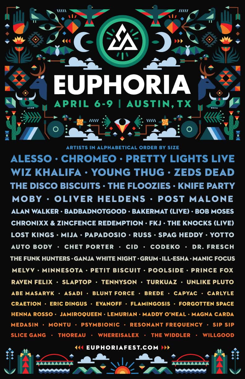 lineup Euphoria Festival 2017
