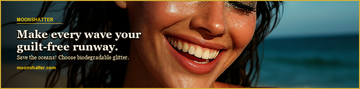 MoonShatter biodegradable glitter beach beauty ad
