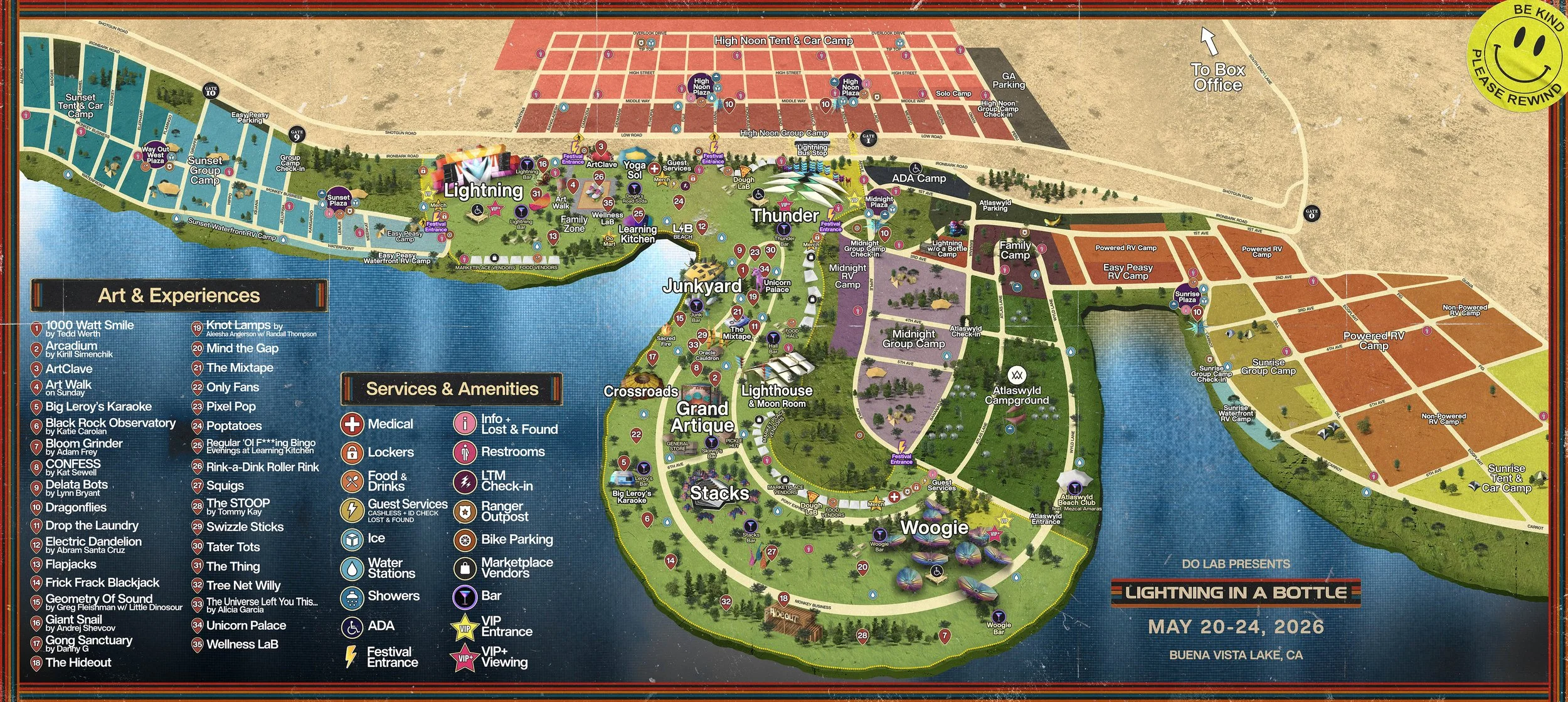 Lightning in a Bottle Survival Guide 4 Lightning in a Bottle Survival Guide - Map Image
