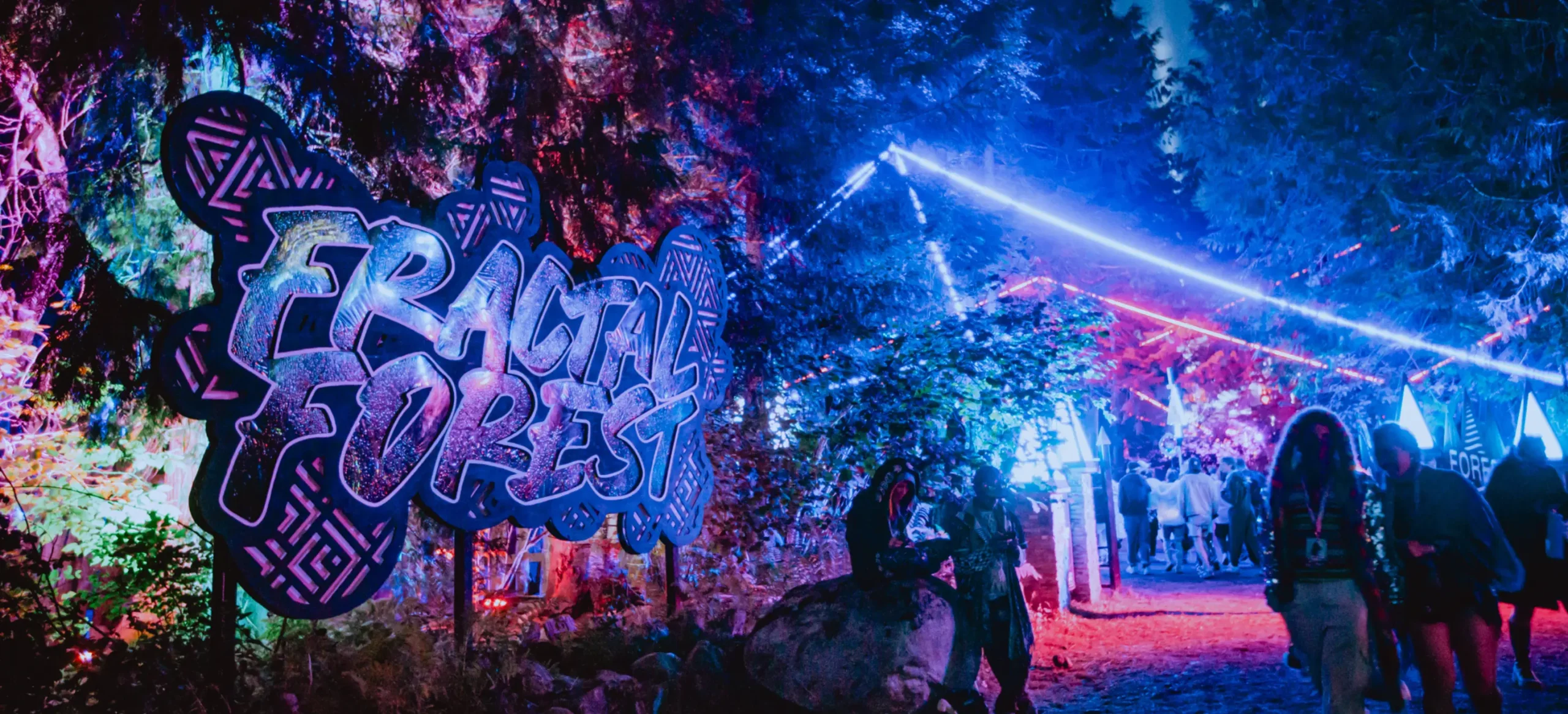 What Is Shambhala? 4 Fractal Forest stage scene at Shambhala Music Festival.