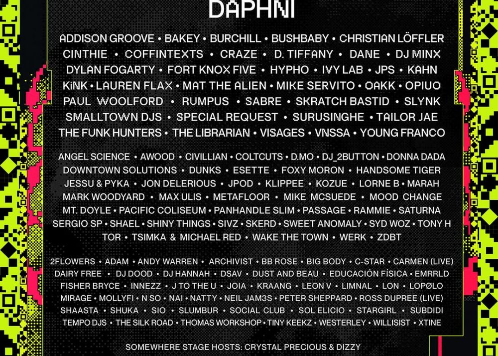 Bass Coast Sound Guide 10 Bass Coast Sound Guide - Lineup Poster
