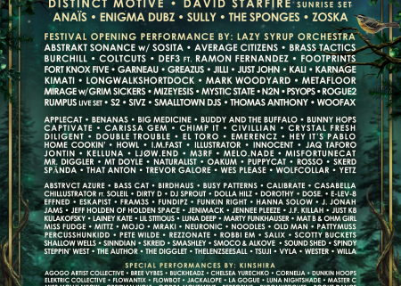 Official Wicked Woods 2026 lineup poster listing artists for September 4 to 7 in Fairmont Hot Springs.