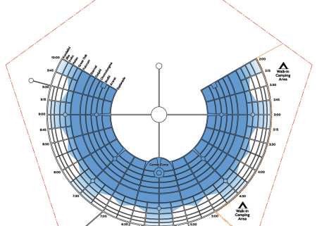 Official 2026 Black Rock City map showing the street grid and core city layout.