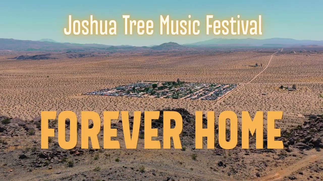 Joshua Tree Fall '26 Survival Guide 3 Aerial view of Joshua Tree Music Festival grounds in the desert